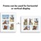 Americanflat 11x14 Collage Picture Frame - Displays (5) 4x6 Photos with Mat or (1) 11x14 Photo without Mat - Wall Gallery Decor - Shatter Resistant Glass - Hanging Hardware - White